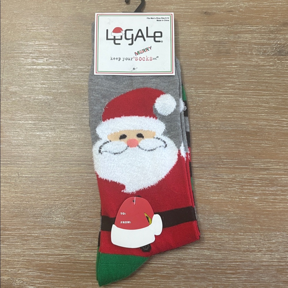 New Men's Legale Socks Christmas Santa Socks